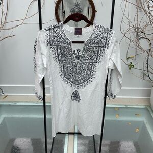 Black Embroidered Top